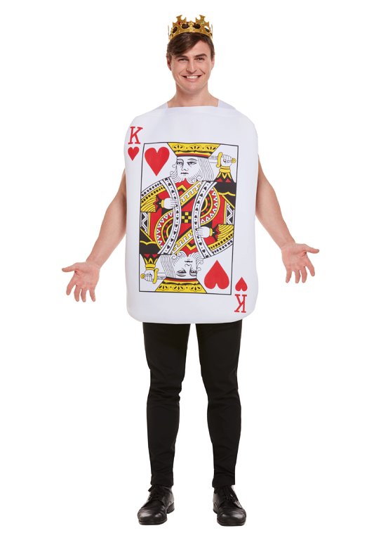 King of Hearts Playing Card Adult Fancy Dress Costume