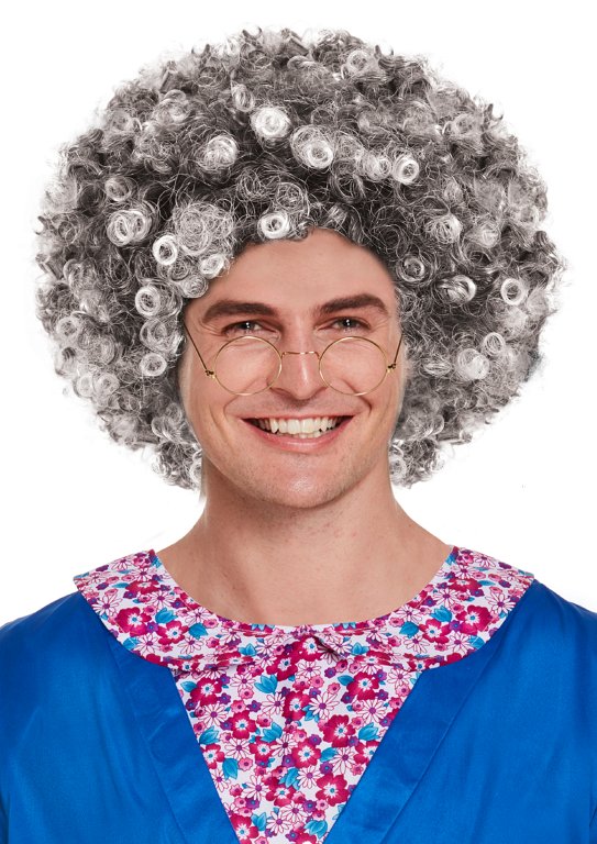 Grey Afro Wig