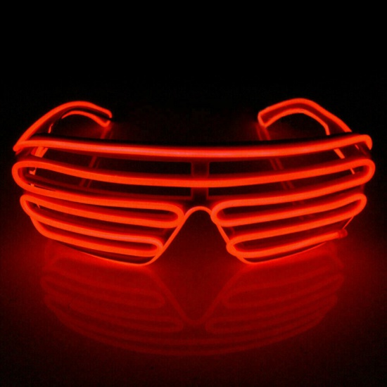 LED Shutter Glasses - Red