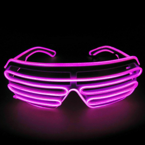 LED Shutter Glasses - Purple