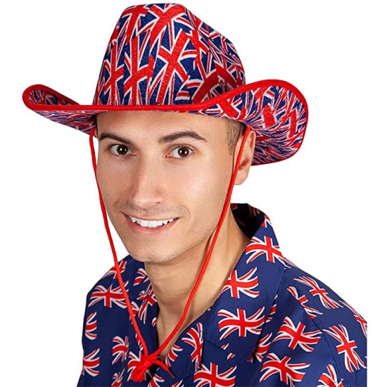 Union Jack Cowboy Hat 