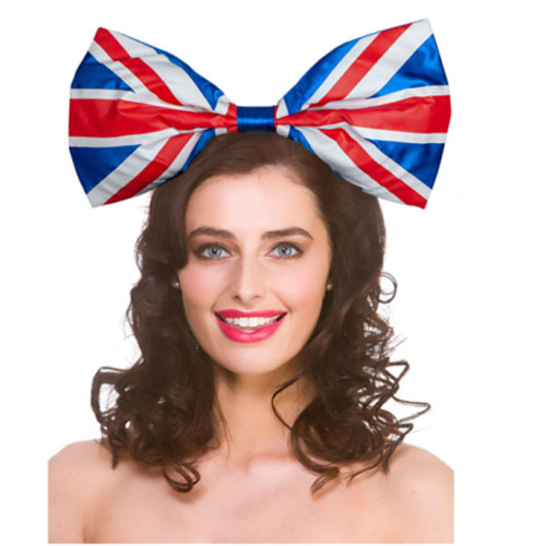 Union Jack Bow on Headband