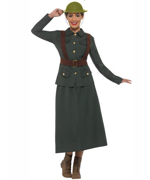 WW2 Army Warden Lady Costume