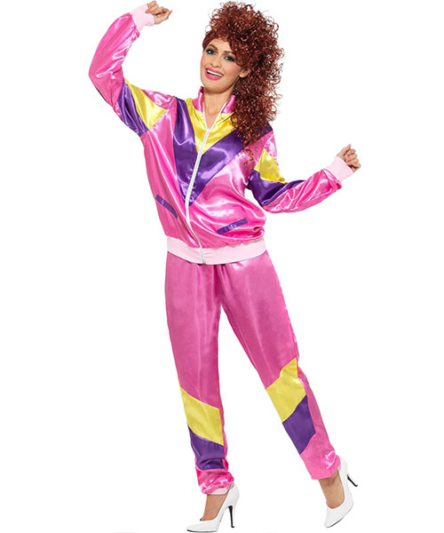 80s Height of Fashion Shell Suit (Pink)