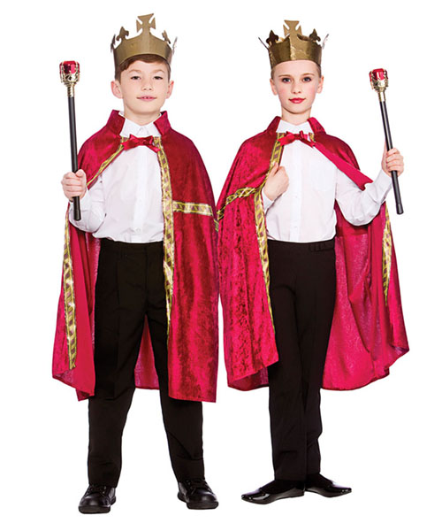 Deluxe Velvet Kings Robe & Crown