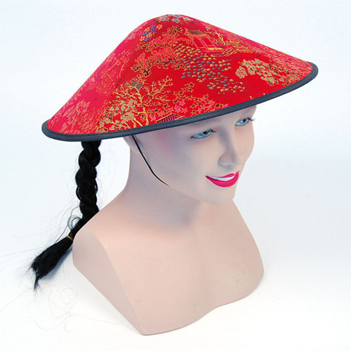 Chinese Red Coolie Hat