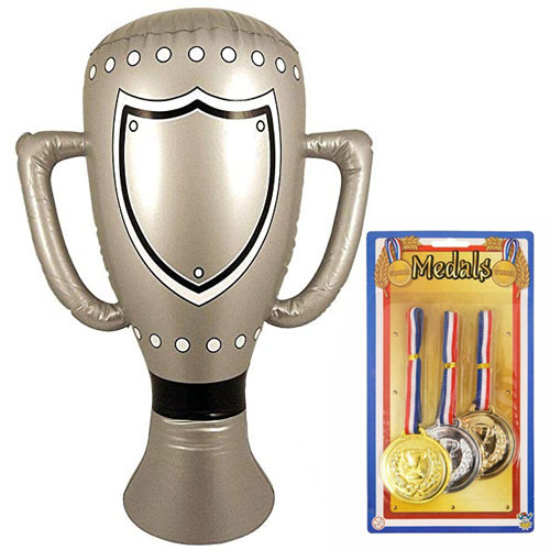 Inflatable Trophy & Medal Set