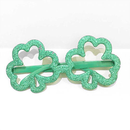 Glitter Shamrock Glasses (No Lens)