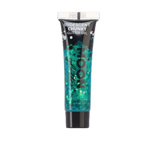 Iridescent Chunky Glitter Gel - Green 12ml