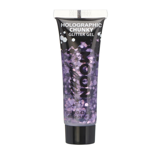 Holographic Chunky Glitter Gel - Purple 12ml
