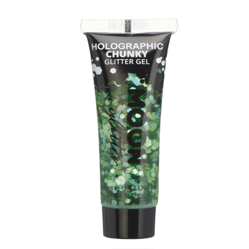 Holographic Chunky Glitter Gel - Green 12ml