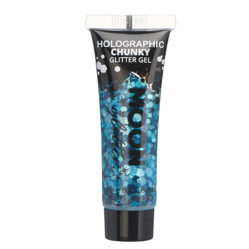 Holographic Chunky Glitter Gel - Blue 12ml