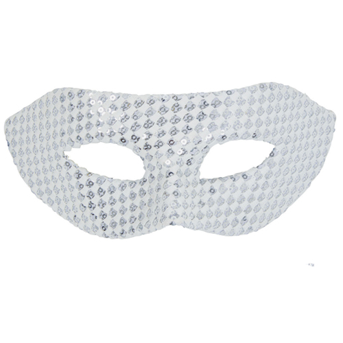 Sequin Eyemask - White