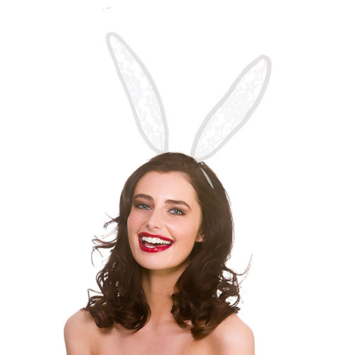 Bunny Ears - White Lace