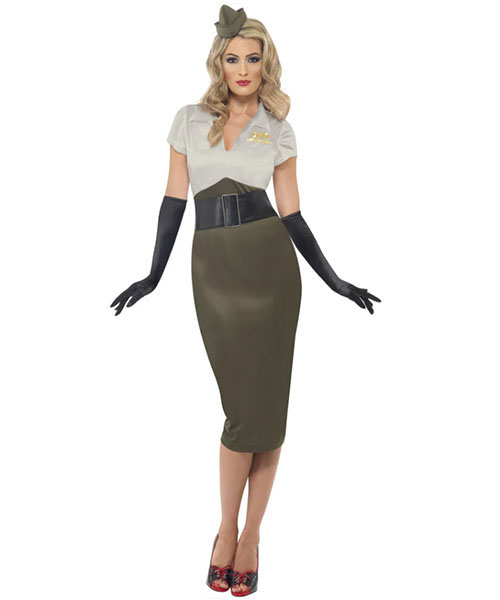 WW2 Army Pin Up Darling Costume