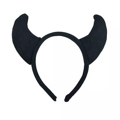 Plush Devil Horns - Black