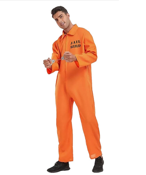 Jailbird Prisoner Jumpsuit (Orange)
