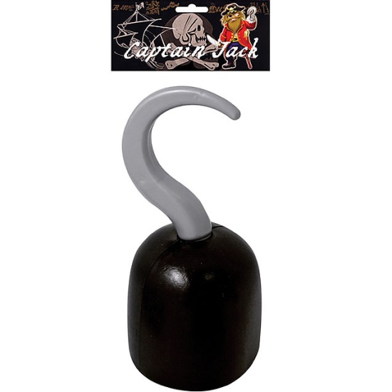 Black Plastic Pirate Hook