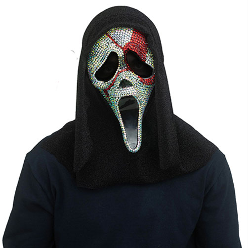 Ghost Face Bloody Bling Mask